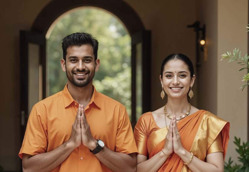 Om Kalyanam Namaste Greeting