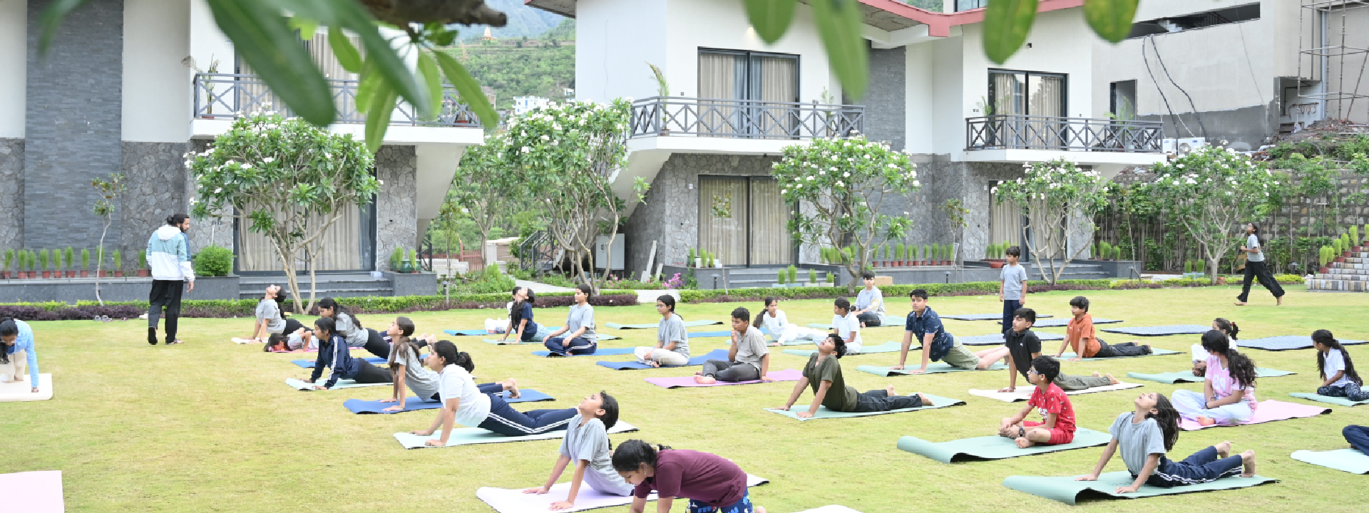 Outdoor Himalayan Yoga Sanctuary at Om Kalyanam Santhigiri