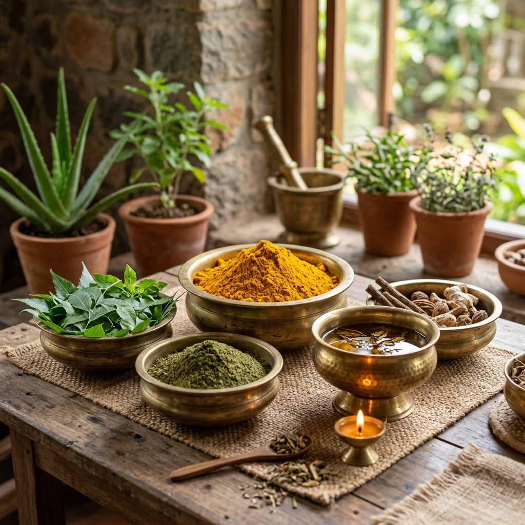 Ayurvedic Abhyanga massage therapy for sluggish digestion