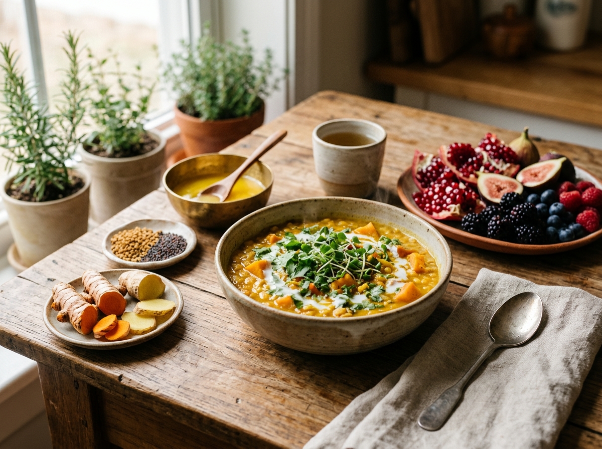 Prana-Rich Sattvic Foods for Siddha Marma Therapy and Musculoskeletal Release